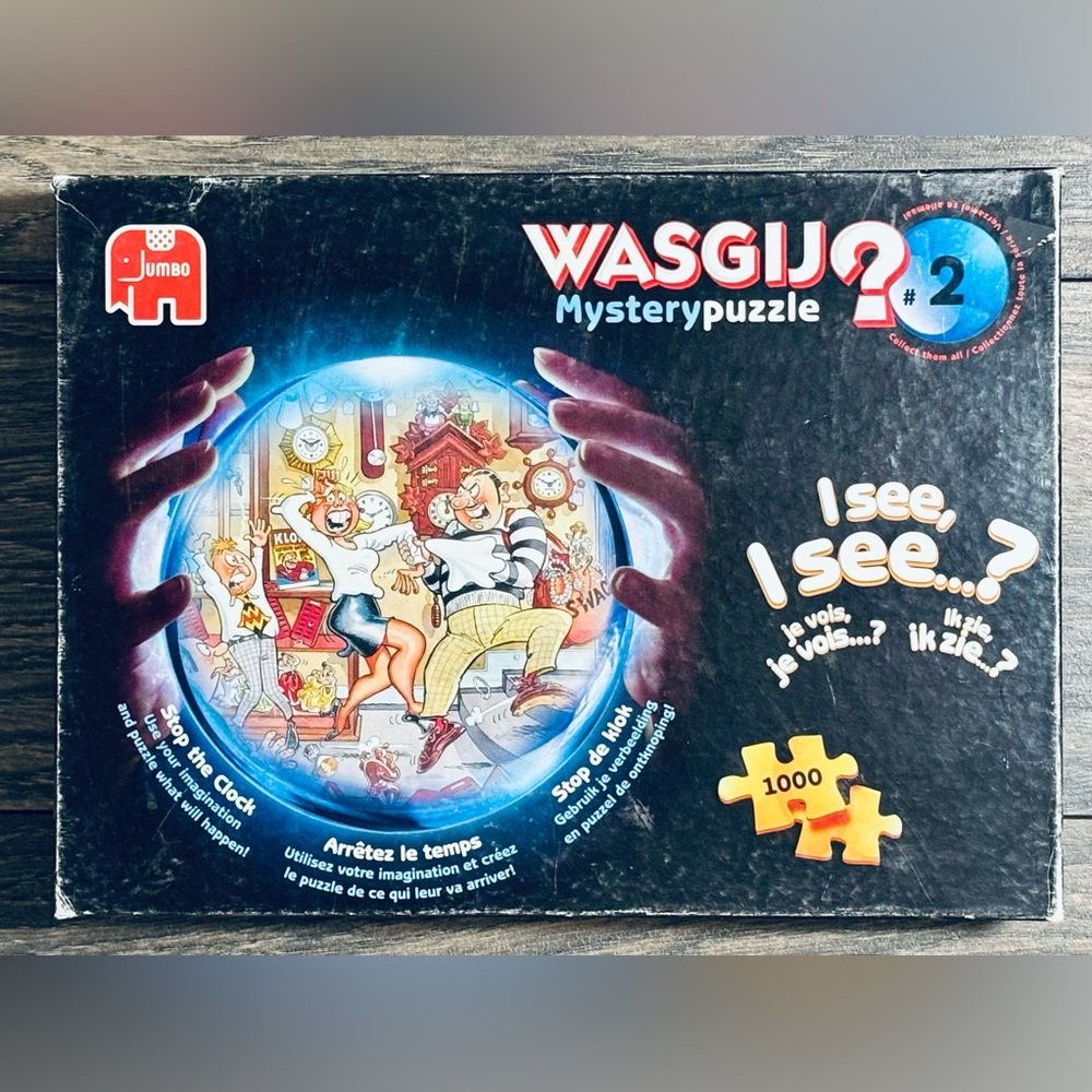 Wasgij Mystery #2 'Stop The Clock!' 1000 Piece Puzzle 2006 VINTAGE VERY GOOD